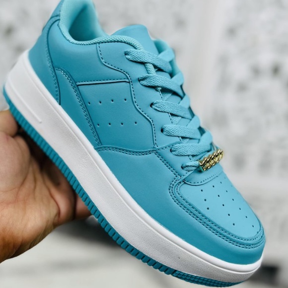 Shoes - Walker Rose Boutique Teal Sneakers